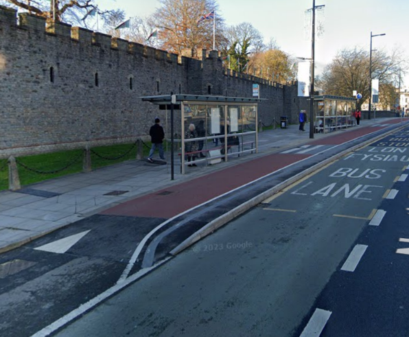 Image 9: An upgraded bus stop (Source: Google Maps)